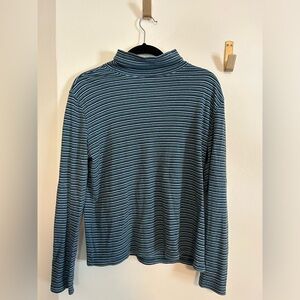 Striped turtleneck